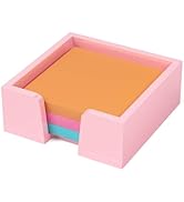 Beego Sticky Note Holder Organizer - 3x3 in Lightpink Acrylic Notepad Holder Acrylic Sticky Note ...