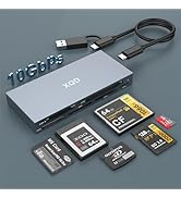 10Gbps XQD Card Reader - 8 in 1 Multi XQD Reader for Sony G/M Series, Lexar 2933x/1400x USB Mark ...