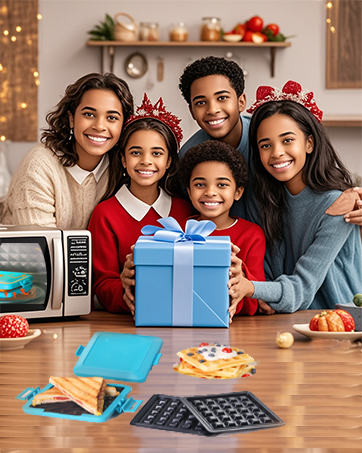 MKYSAIL microwave sandwich waffle maker is compact,safe,efficient,and portable,perfect for gifting