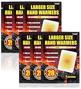 Disposable Hand Warmers - Up to 20 Hours of Heat - Super Long Lasting Air Activated Warmers, All ...