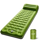 OGERY Sleeping Pad, Ultralight Inflating Sleeping Pad for Camping with Pillow Built-in Foot Pump,...