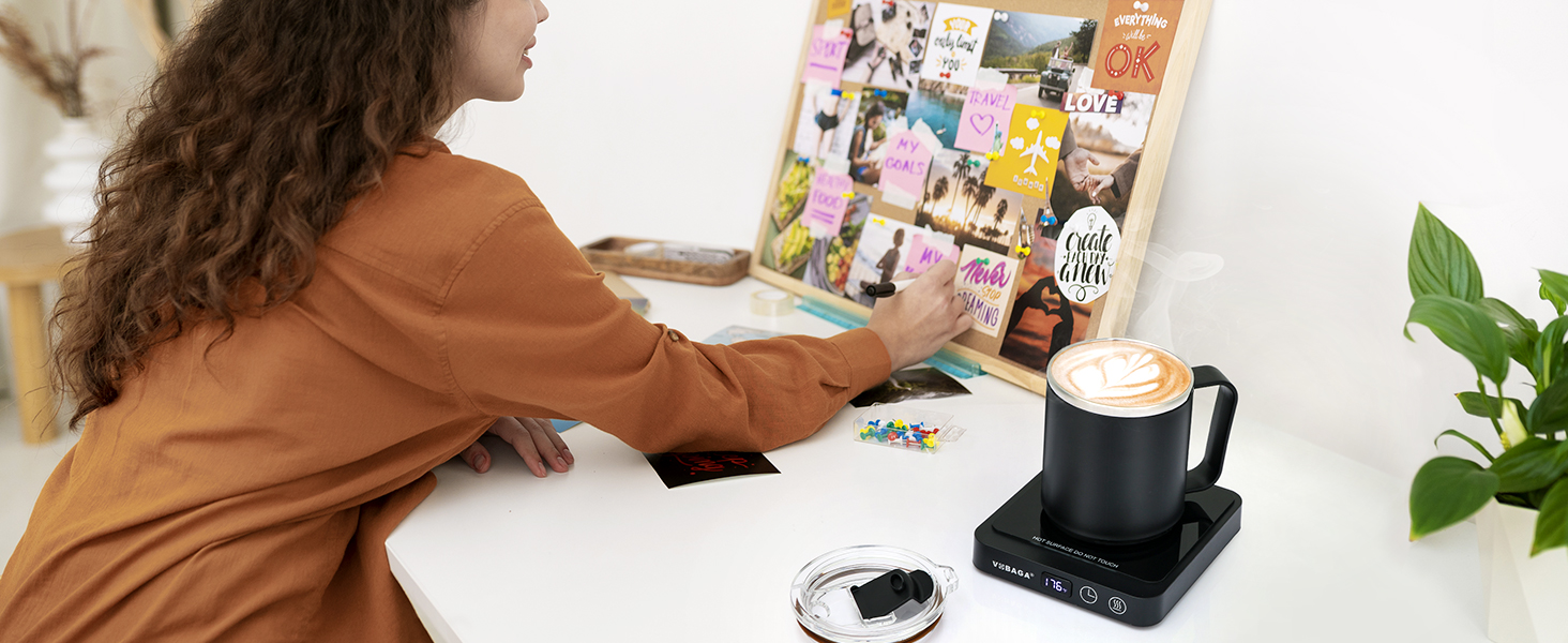 enjoy your life with vobage coffee warmer set