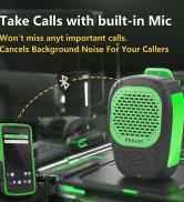 Answer calls with the built-in microphone Never miss an important call