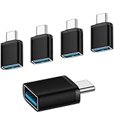 USB C Adapter 5Pack Type C Male to USB Female Connector for Samsung Galaxy S26 S25 S24 S23 S22 S2...