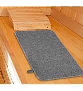 Dioche Felt Sauna Mat Cushion, Heat Insulation Mat for Sauna Bath House Shower Room, Portable and...