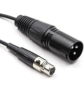 SiYear 3 Pin XLR Male Plug to 3 Socket Female Mini XLR Pro Lapel Microphone Cable -TA3-XLR Cable(...