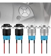 Tmyjfjingxi 4PCS 12V ON/Off Latching Push Button Switch Waterproof 12mm Small Push Button Switch ...