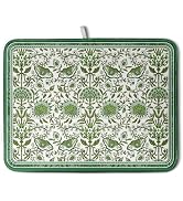 Green Floral Dish Drying Mat for Kitchen Counter 18x24 Inch Spring Summer Flowers Drying Mats Mic...