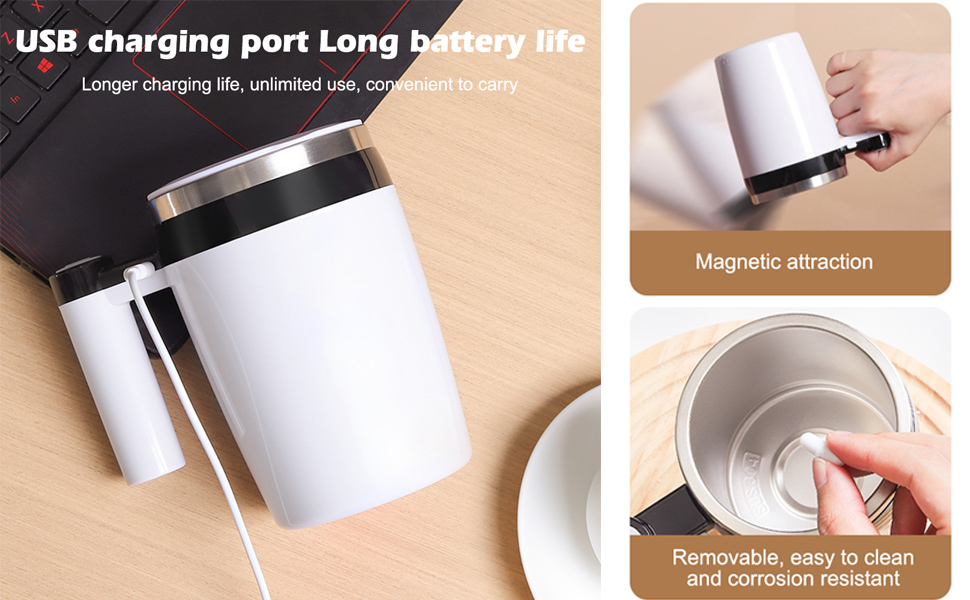 Automatic Magnetic Stirring Coffee Mug