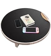 MAIDERN 24 Inch Round Cork &amp; Leather Placemats, Cuttable Size (18-24 Inch), Trimmable Dining Tabl...