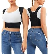 URSEXYLY Posture Corrector for Women and Men Adjustable Upper Back Brace Breathable Spine Support...