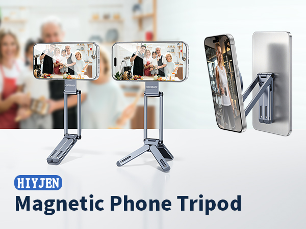 HIYJEN Magnetic Phone Tripod Stand