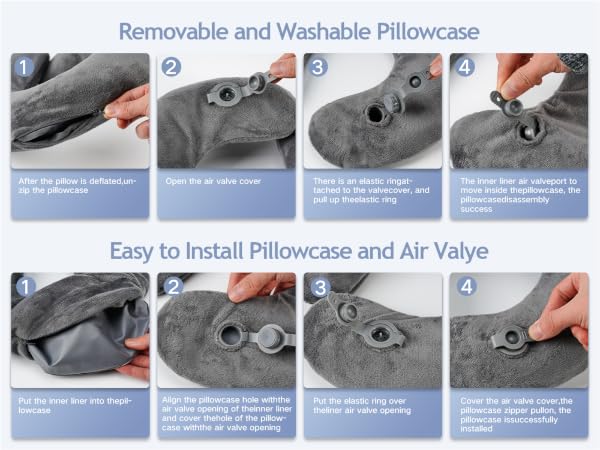 inflatable neck pillow airplane
