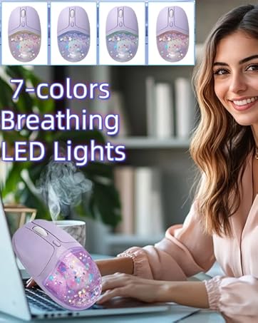 Wireless Mouse Cute Water Tablet iPad MacBook AirPro Travel Kids Girls Boys Women Men Gift