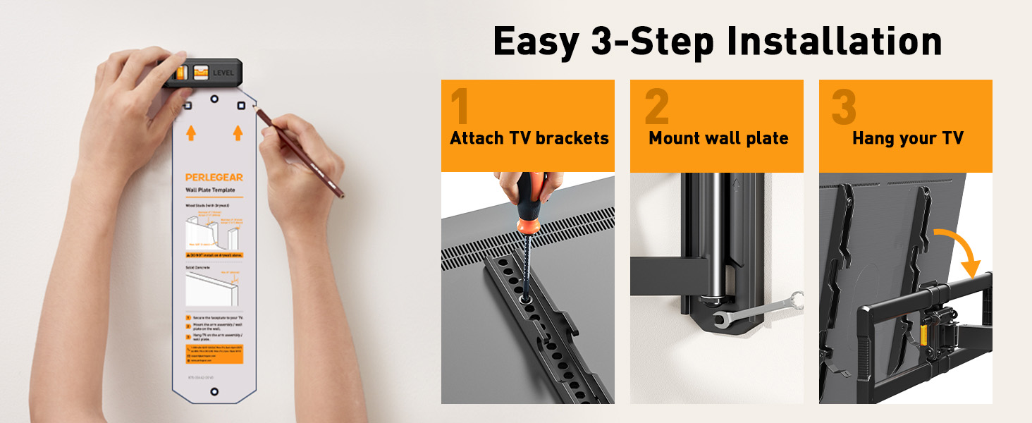 long arm tv wall mount