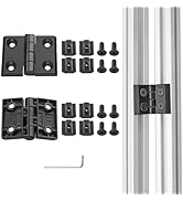 JiGiU 2PCS Zinc Alloy Hinge M6 4040 Aluminum Extrusion Hinges for 4040 8mm Flexible Aluminum Prof...