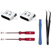 Mcbazel 2 Pack Replacement Type C Port for Switch, USB C Charging Port Charger Socket Connector R...