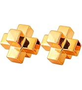 Anding Home Decor Modern Art Ceramic Statue Gold Table Decorations for Dining Room Living Room Of...