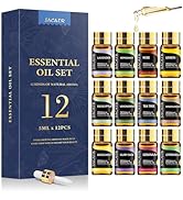 Essential Oils by SACATR Natural Essential Oil Set - Top 12 Aromatherapy Oils Gift Set for Diffus...