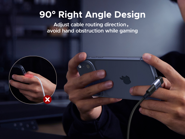 90 Degree USB C to USB C Adapter 