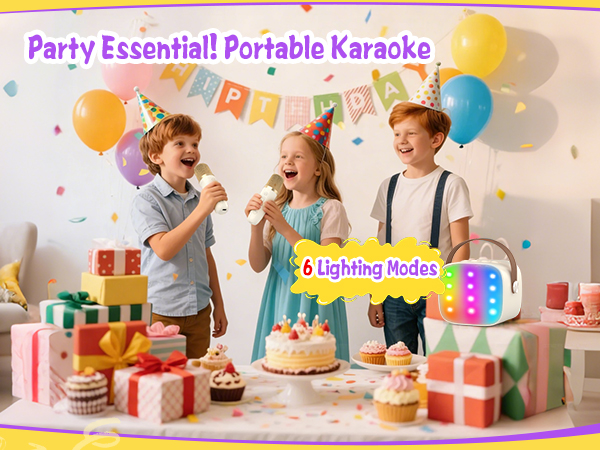 6 colorful lighting modes
