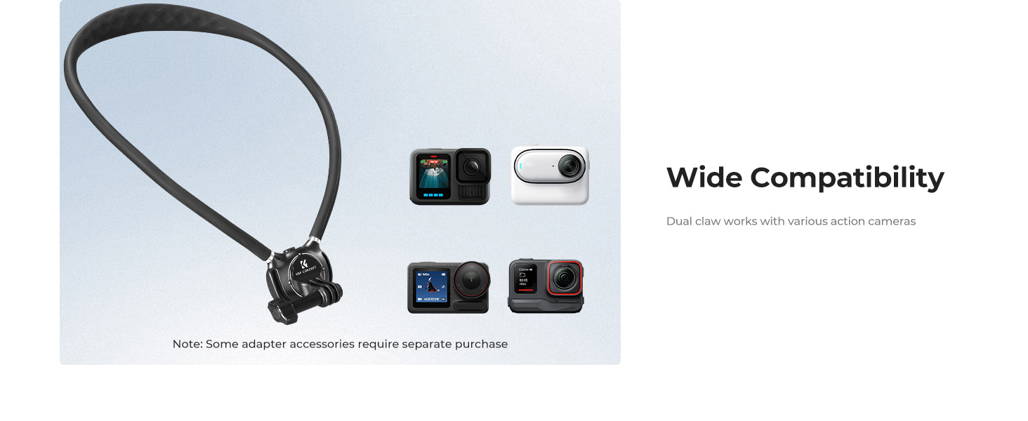 action camera neck mount