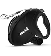 Pecute 32ft Retractable Dog Leash with Reflective Strips, 360° Tangle-Free, One-Button Control &amp; ...