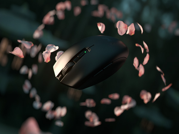 Lightweight gaming mouse for anywhere on the go and less stress hand wrists