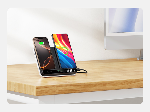 dual iphone wireless charger