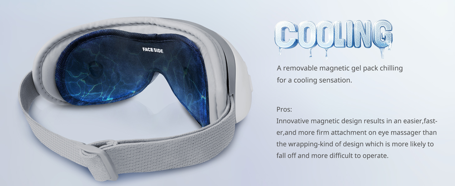 eye mask massager with heat and cool