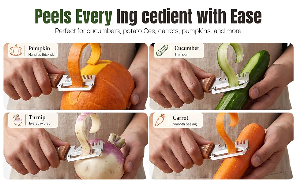 multifunctional vegetable peeler potato peeler stainless steel peeler with wooden handle fruitpeeler