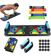 Adjustable Push up Board for Men | 20-in-1 Multi-Functional Foldable Fitness Board | Strength Tra...