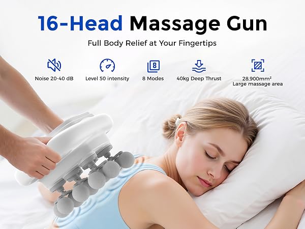 16-Head Massage Gun