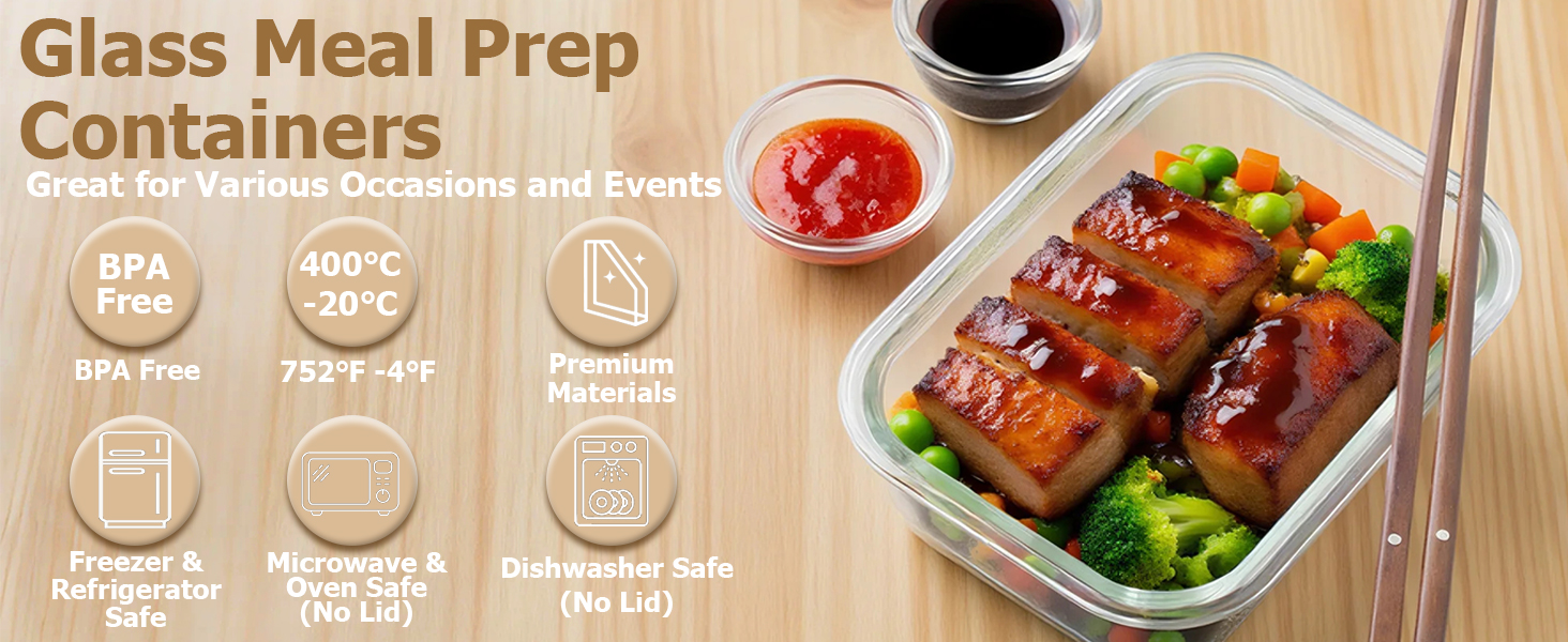 glass food storage container