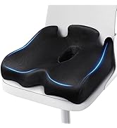 Benazcap Large Memory Seat Cushion for Office Chair Pressure Relief Sciatica &amp; Tailbone Pain Foam...