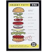 Nickelodeon SpongeBob SquarePants Krabby Patty Framed Wood Wall Decor - Fun SpongeBob Wall Art fo...