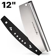 Pizza Cutter Rocker 12 inch by KitchenStar - Super Sharp Stainless Steel Slicer Knife with Hangin...