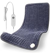 Andola Electric Heating Pad for Back Pain Relief, Extra Large 33" x 17" - 6 Heat &amp; 6 Timer Settin...