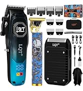 LQT Professional Men’s Grooming Kit, Barber-Grade Cordless Hair Clipper, Beard Trimmer &amp; Shaver S...