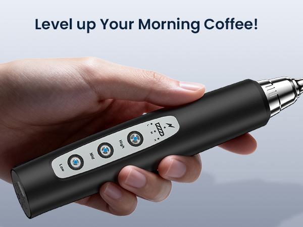 milk frothewand handheld rechargeable electric whisk drink mixer coffee hand mixer drink mixer