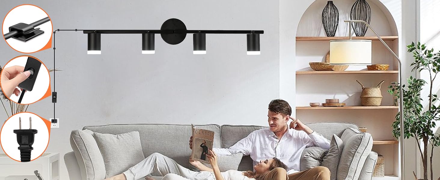 track lighting that plugs into outlet