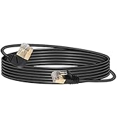 SinLoon 10FT 90 Degree Left Angle Cat8 Ethernet Cable, High Speed 40Gbps 2000Mhz Network Cord, wi...