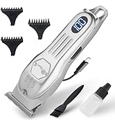 Fagaci Men's Professional Hair Trimmer, Powerful Battery, Sharp Blades, High-Speed Motor, Cold St...