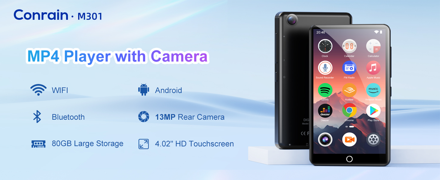 mp3 player with Bluetooth and wifi