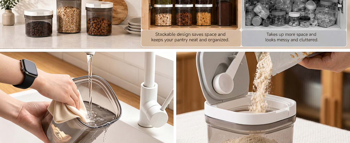 Coffee Storage Container with Scoop