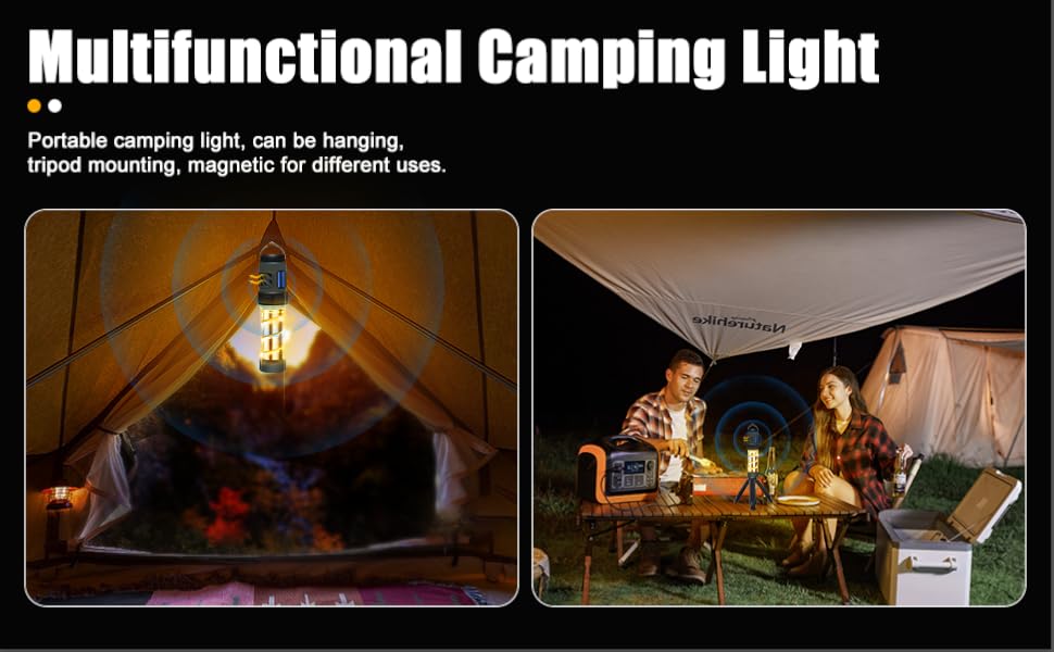 multifunctional camping flashlight
