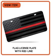 Flag License Plate