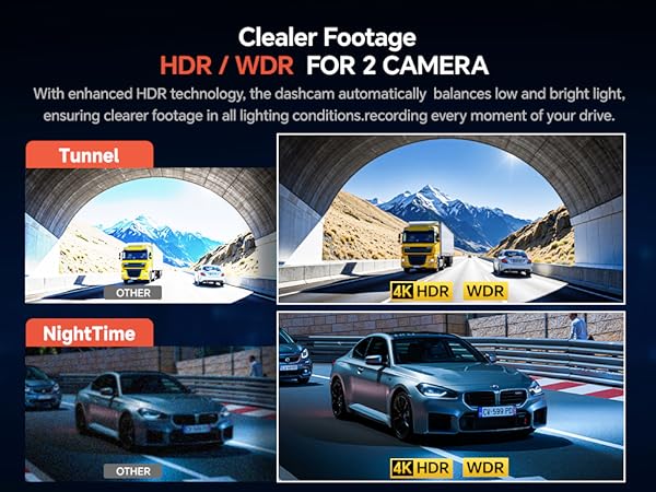 dash cam with HDR / WDR