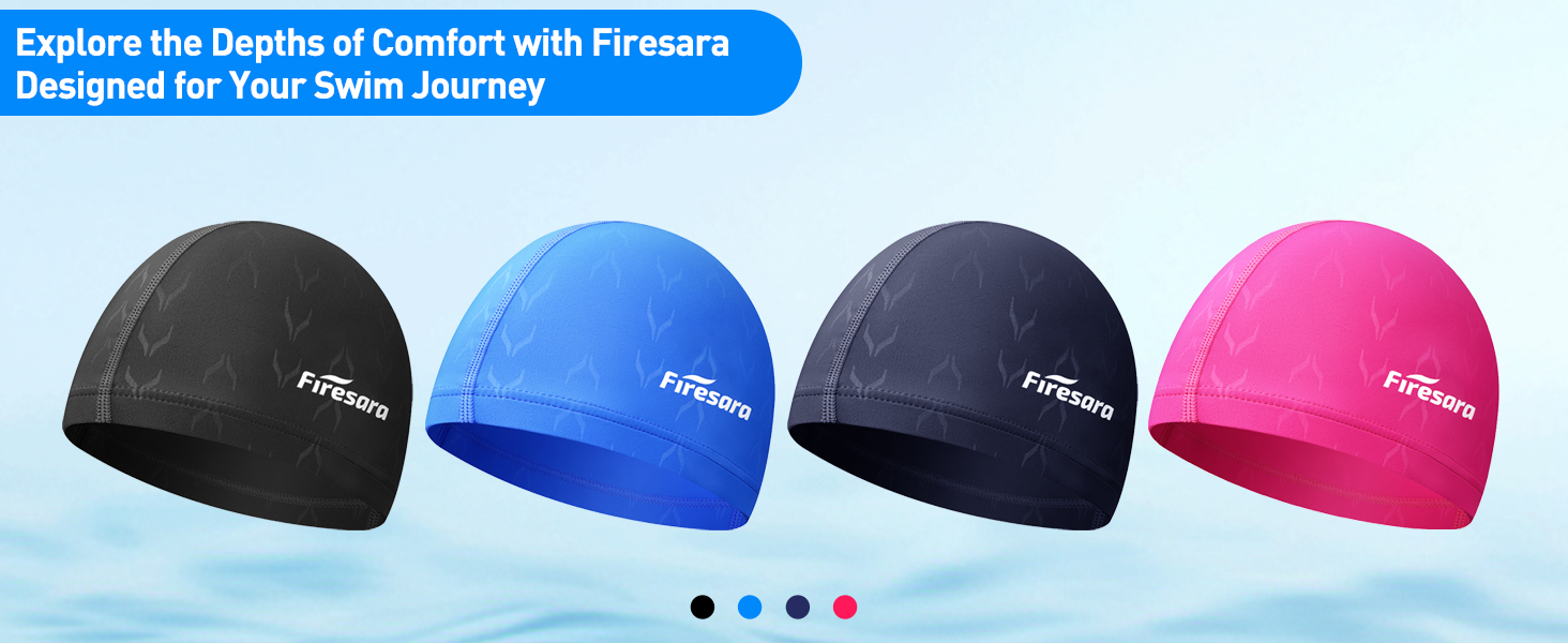 Firesara Fishtail Fabric Swim Cap
