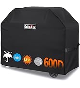 Heavy Duty Grill Covers 58'' Gas Grill Cover for Outdoor Grill Waterproof BBQ Covers 600D UV &amp; Du...